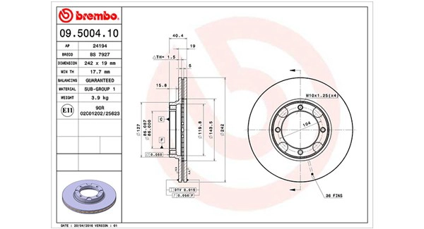 Brake Disc (360406000200)