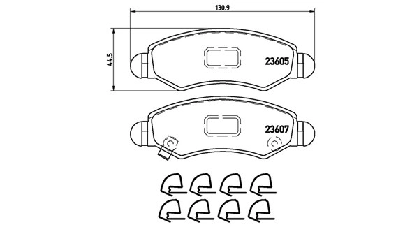 Brake Pad Set, disc brake