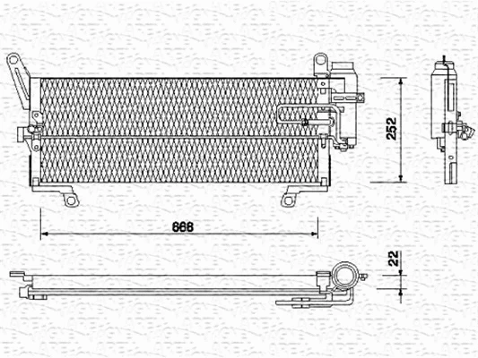 Condenser, air conditioning (350203112000)