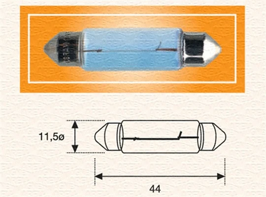 Bulb, licence plate light (009600680000)
