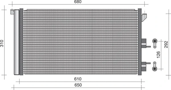 Condenser, air conditioning (350203248000)