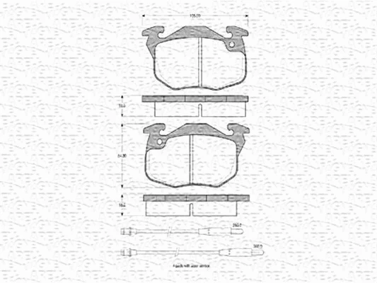 Brake Pad Set, disc brake (430216170295)