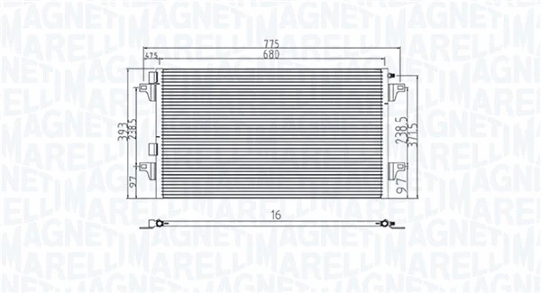 Condenser, air conditioning (350203901000)