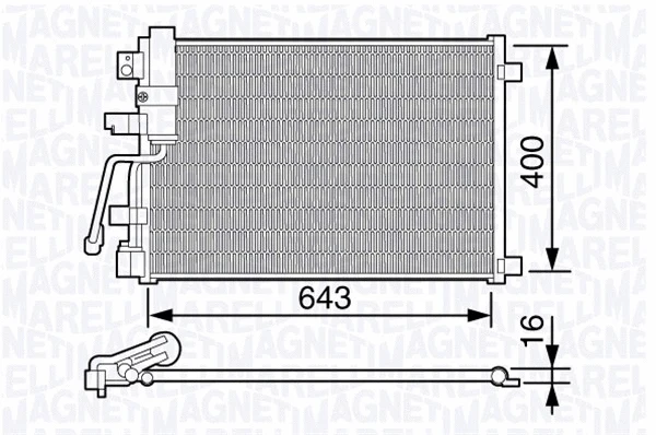 Condenser, air conditioning (350203671000)