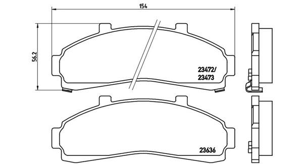Brake Pad Set, disc brake (363700424041)