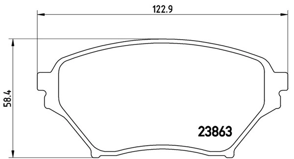Brake Pad Set, disc brake (363700449029)