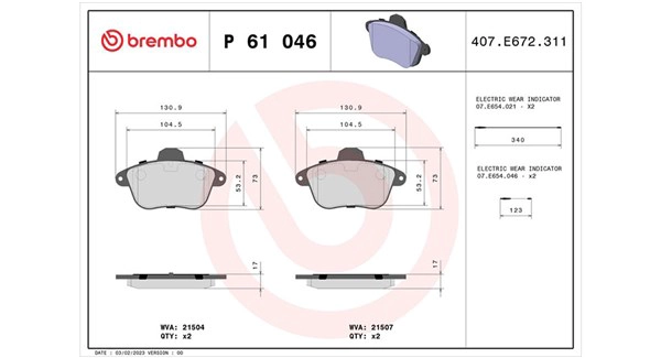 Brake Pad Set, disc brake