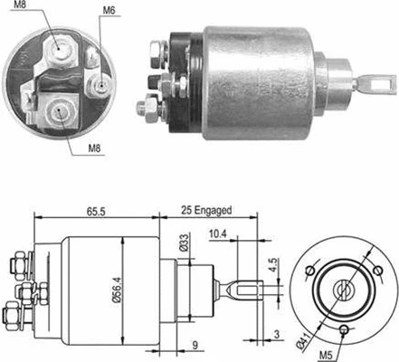 Solenoid Switch, starter (940113050471)