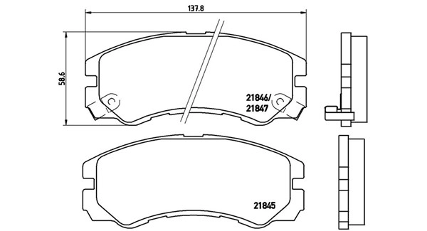 Brake Pad Set, disc brake (363700459020)
