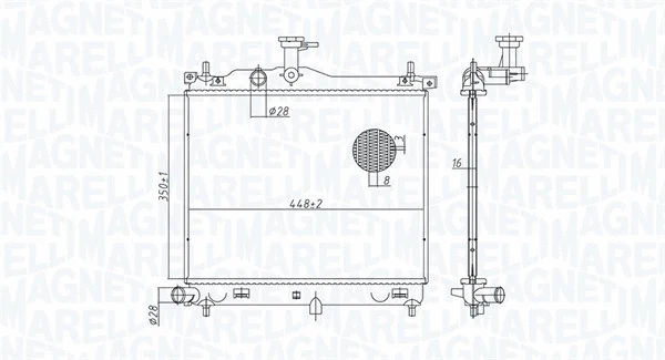 Radiator, engine cooling (350213182900)