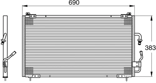 Condenser, air conditioning (8880400090)