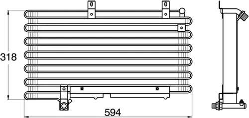 Condenser, air conditioning (8880400054)