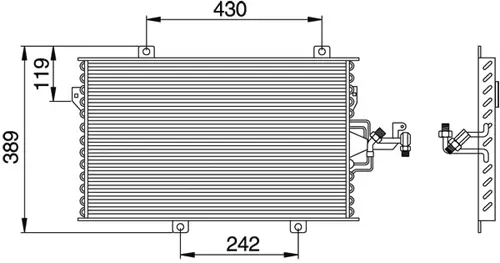Condenser, air conditioning (8880400116)