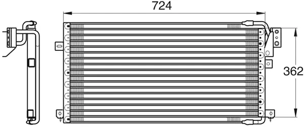 Condenser, air conditioning (8880400064)