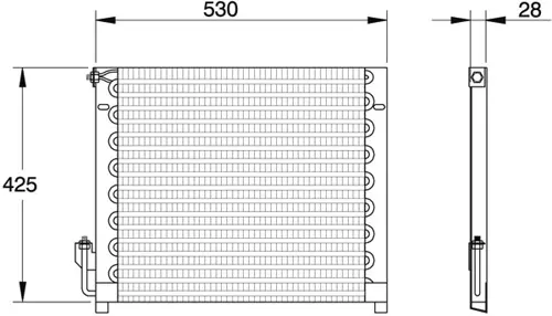 Condenser, air conditioning (8880400014)