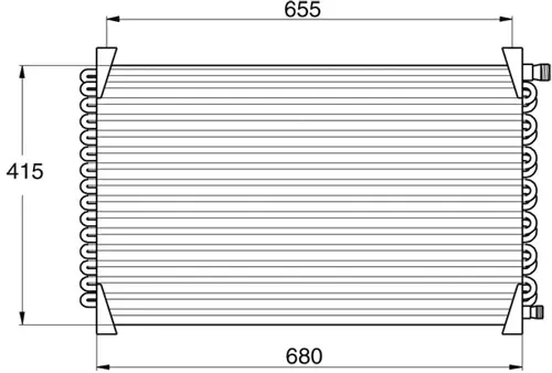 Condenser, air conditioning (8880400107)