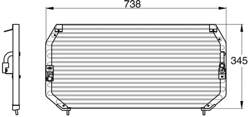 Condenser, air conditioning (8880400101)