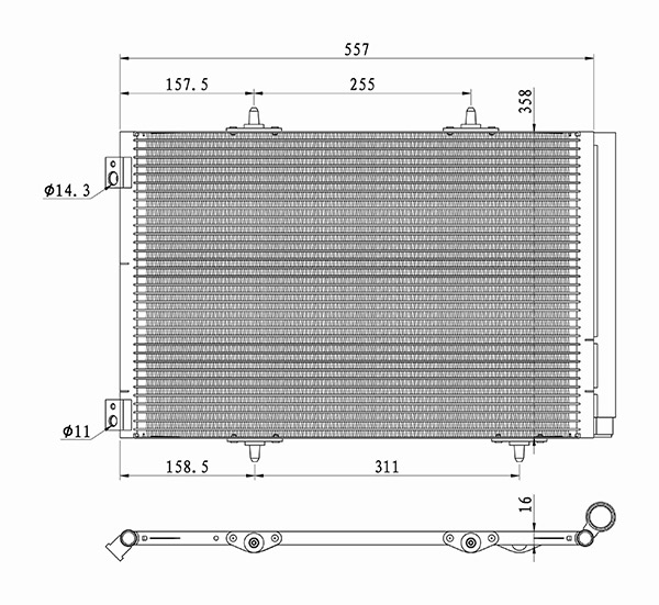 Condenser, air conditioning (8880400601)