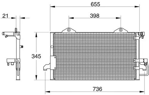 Condenser, air conditioning (8880400015)