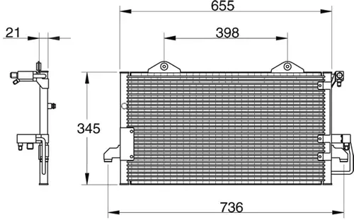 Condenser, air conditioning (8880400017)