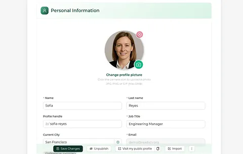 ReadyCV screenshot 1