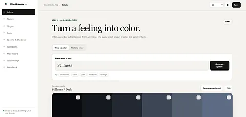 WordPalette Generator screenshot 1