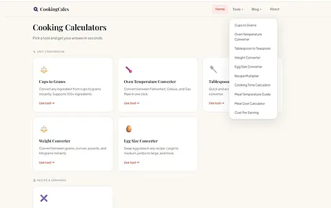 CookingCalcs screenshot 2
