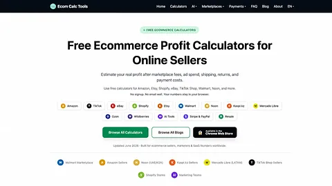 Ecom Calc Tools screenshot 1