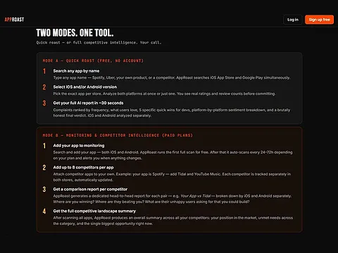 AppRoast screenshot 2