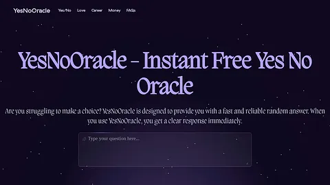 Yes No Oracle screenshot 1