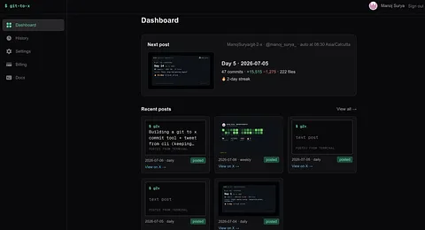 git-to-x screenshot 1