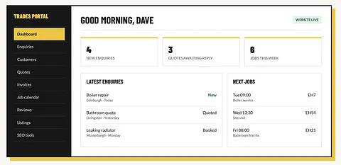 Get A Trades Website screenshot 3