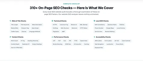Local SEO Audit Tool screenshot 2