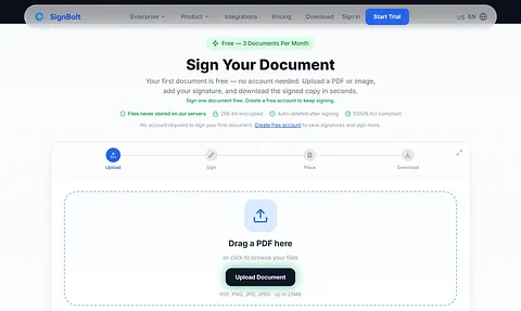 SignBolt screenshot 1