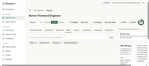 ResuMakeAi screenshot 2