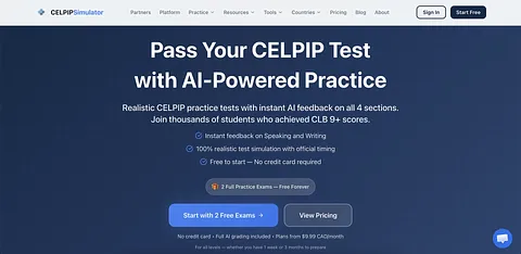 CELPIP Simulator screenshot 2