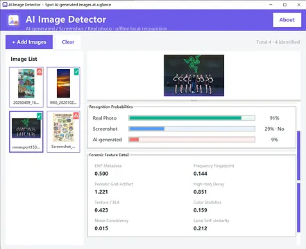 AI Image Detector V2 screenshot 1