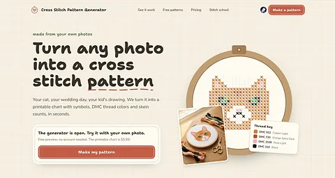 Cross Stitch Pattern Generator screenshot 1