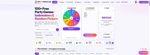 AllPartyGames.com screenshot 1