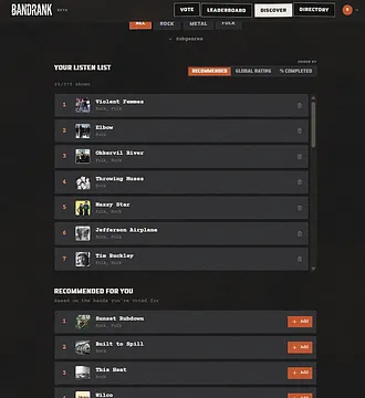 Bandrank.net screenshot 3