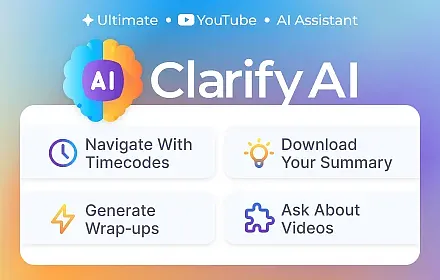 Clarify AI: YouTube Summaries screenshot 1