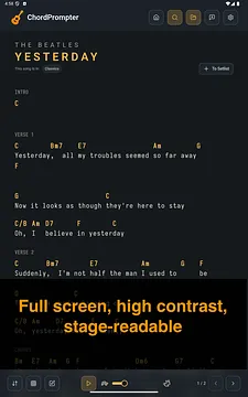 ChordPrompter screenshot 3