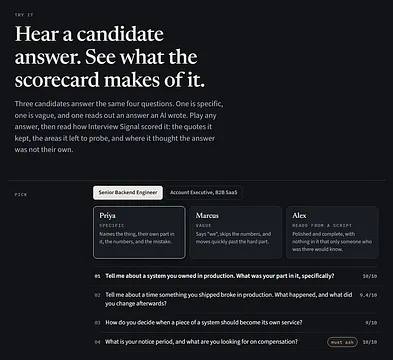 Interview Signal screenshot 3