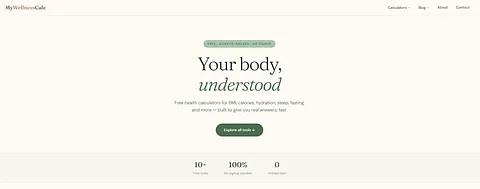 MyWellnessCalc screenshot 2