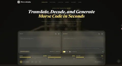 Morsecodeplay screenshot 2