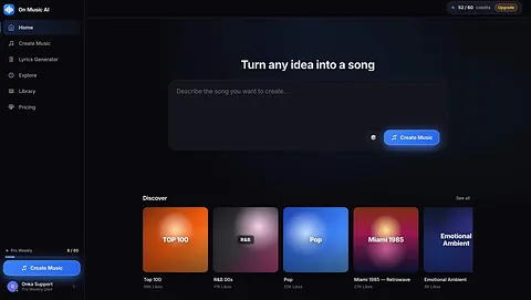 On Music AI screenshot 1