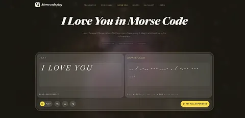 Morsecodeplay screenshot 1