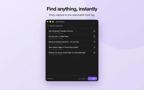 Jot screenshot 1