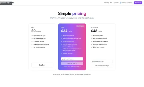 FileToUrl.org screenshot 2