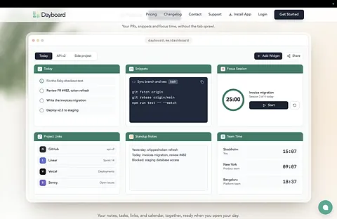Dayboard screenshot 2